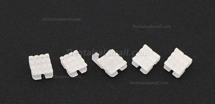 5Pack/20Pcs Dental Orthodontic Ceramic Bracket Braces MBT 022 3 Hooks